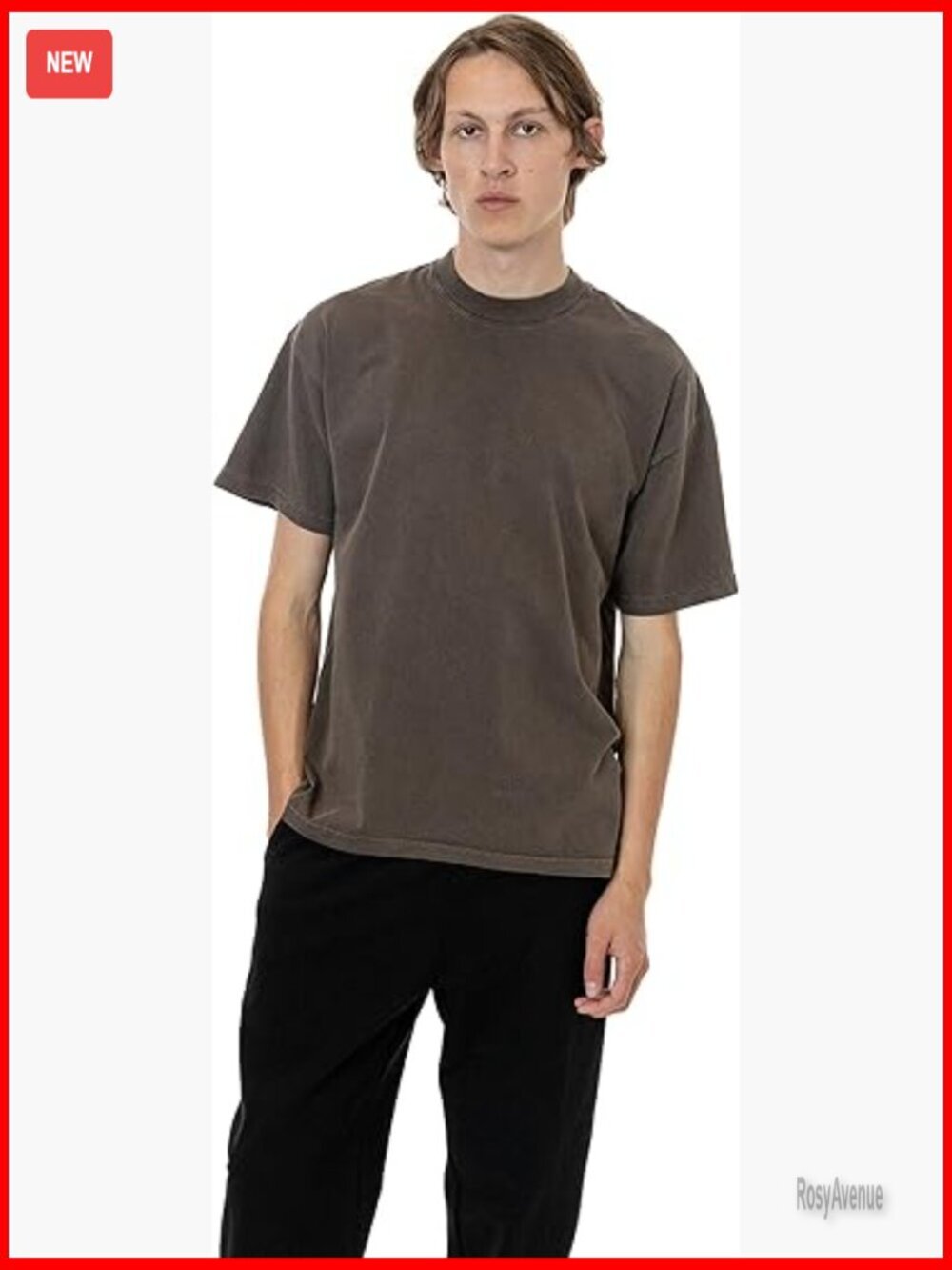 Premium USA Cotton Crew Neck T-Shirt, Regular Fit, Short Sleeve